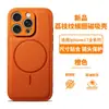 Adecuado para Funda de Teléfono Móvil Apple 18Promax, Succión Magnética, Cobertura Completa, Cuero con Agujeros Finos, Funda Protectora Simple de Cuero para iPhone 17