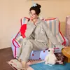 Pijamas de Alta Gama para Mujer, Dulce Conjunto de Cardigan de Manga Larga y Pantalones para Primavera y Otoño, Conjunto Casual de Talla Grande para Celebridad de Internet