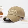 Gorra de béisbol informal blanca antigua con parasol, de tela lavada vintage, con bordado estéreo y parte superior suave, nueva