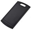 Tabla de cortar semicircular de TPU de doble cara negra, tabla de cortar semicircular antideslizante, tabla de cortar en forma de D resistente al calor, tabla de cortar de cocina de grado alimenticio