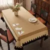 Mantel Retro Impermeable y a Prueba de Aceite Sin Lavado Nuevo Estilo 2026 Lujo Accesible Mantel de Mesa de Comedor de Gama Alta Cubierta Rectangular para Mesa de Café