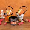 Balde de Hierro Nuevo para Dulces de Halloween Bolsita para Dulces Balde de Hierro de Calabaza Accesorios de Almacenamiento Decoración de Fiesta de Halloween Estilo Europeo Suministros