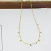 Cadena para Clavícula de Acero de Titanio de Alto Grado, No se Desvanece, Venta al por Mayor Transfronteriza, Cadena para Suéter, Accesorio Versátil, Collar de Nicho con Temperamento de Lujo Ligero