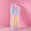 Utensilios de Aprendizaje para Comer para Niños, Tenedor y Cuchara Giratorios para Bebés de 6 Meses, Cuchara Flexible para Bebé