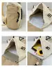 Bolso bandolera de diseño de almacenamiento en capas de color contrastante de tono tierra y tono frío, modelo para parejas, adecuado para ir al trabajo y acampar, bolso de hombro multipropósito