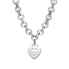 Nuevo Colgante en Forma de Corazón para Abrochar de la Marca T, Varios Estilos de Collares, Modernos y Elegantes, Selección de Influencers Populares, Diseño Clásico, Venta Directa del Fabricante