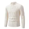26 Comércio exterior transfronteiriço novo inverno masculino estilo coreano casual gola redonda suéter de malha masculino