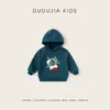 Conjunto Navideño Ropa Infantil Dudu Home Sudadera Roja Chaqueta de Invierno para Niñas con Forro Polar Suéter para Niños Ropa de Invierno