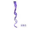 Peluca Nueva de Una Pieza Colorida Colgante de Oreja Teñida de Onda Grande para Mujeres con Cabello Rizado, Pieza de Cabello Colorida de Una Tarjeta, Stock Listo de Fábrica al por Mayor