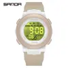 Reloj Infantil Marca Sanda, Reloj Versátil de Moda para Estudiantes de Primaria, Reloj Electrónico Deportivo Impermeable con Luces de Colores para Hombres y Mujeres