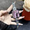 Pulsera de Metal Mariposa Giratoria Adecuada para Apple 5678910 Generación Huawei Fit4 Gt5 Xiaomi 10 Samsung Pulsera de Muñeca