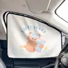 Protetor Solar para Carro Tipo Esteira Criativo Cortina Protetora Solar para Carro Celebridade da Internet Cortina de Urso Cartoon para Carro