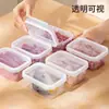 Contenedores de almacenamiento de alimentos para refrigerador, recipientes para especias, recipientes sellados de grado alimenticio, aptos para microondas, adecuados para congelar carne fresca y organizar la preparación de comidas