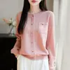 Nuevo Suéter de Punto Dulce con Borlas de Moda Otoño/Invierno 2026 para Mujer, Jersey de Cuello Redondo, Cárdigan de Punto Holgado de Moda