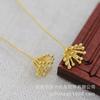 Hongxing DIY Joias Cobre Banhado a Ouro 24K Preservação de Cor 0.6*45*10mm Agulha Longa Flor Coração Acessórios Artesanais Grampo de Cabelo B1652