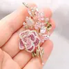 04 nicho simple alta calidad circón Swarovan micro broche fábrica mayorista fijador de pelo recto ropa traje joyería