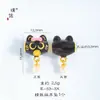 Tienda de Oro Puzuo Mismo Estilo Arena Dorada Accesorios DIY Colgante de Gato Negro Pequeño Cadena para Clavícula Dulce y Fresca para Mujeres