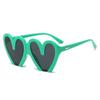 Gafas Divertidas Color Dopamina Amor Marco Grande Forma de Corazón Gafas de Sol Moda Europea y Americana Color Caramelo Forma Cóncava Gafas de Sol