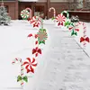 Novo sinal de chão de Natal com design de filhote do Grinch, sinal de jardim à prova d'água para festa ao ar livre