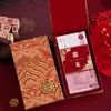 Dinero de Regalo de Boda para los Novios, Ceremonia del Té, Sobres Rojos Hechos a Medida con Bordado Chino Tradicional para Bodas