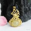 Colgante de Jade Hetian Natural Guan Yu Agua Clara Bolsa de Dinero Collar de Jade para Mujer Venta al por Mayor de Fábrica Dropshipping S4051405L