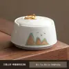 Nuevo Cenicero de Porcelana Blanca de Jade Grasa de Oveja Hogar Sala de Estar Oficina Cenicero de Personalidad Creativa Cenicero Anti-Ceniza Voladora
