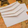 Sobres sencillos de papel kraft, tarjetas de felicitación, tarjetas pequeñas, papel de carta, bolsas con sobre, cartulina decorativa para manualidades, papelería de almacenamiento, uso estudiantil.