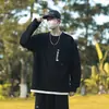 Sudadera Casual Clásica Simple de Otoño para Hombre Tallas Grandes, Moda Americana Falsa de Dos Piezas con Cuello Redondo