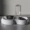 Comedero para Gatos Comedero para Perros Comedero para Mascotas de Doble Uso Doble Comedero Dispensador Automático de Agua Gato Antideslizante Comedero para Gatos Perro Gato Comedero para Comida Suministros