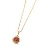 Aini Beini Nuevo Jardín de Monet Collar de Pintura al Óleo de Perla Natural Lujo Ligero Vintage Chapado en Oro de 18K Cadena de Lana