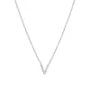 Collar de 26 Letras Transfronterizo de Amazon, Accesorios de Letras Simples y Modernos, Cadena para Clavícula Versátil y de Moda, Cobre Dorado