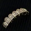 TEMU Venta Caliente Hip Hop Dientes Grillz Completo Diamante Circonio Diez Dientes Moderno Adorno de Cobre Halloween Personalidad Adorno Dental Venta al Por Mayor