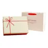 Caja de Regalo para Bufanda, Caja de Regalo Souvenir Roja, Caja de Regalo Grande de Base y Tapa, Caja Vacía, Caja de Regalo de Cumpleaños, En Stock