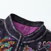 Chaqueta Cálida de Algodón Elegante Estilo Chino para Madres de Mediana Edad Mujer 2025 Nuevo Estilo Invierno Chaqueta de Algodón Bordada para Mediana Edad y Personas Mayores