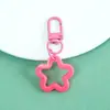 Novo Chaveiro Estrela de Cinco Pontas Colorida com Vazado Fivela de Porta Giratória Acessórios DIY Acessórios para Joias Artesanais Materiais Atacado