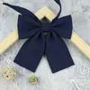 Pajarita de Cuerno Plano de Niña de Color Uniforme Escolar con Uniforme JK Original Estilo Universitario Adorno Puro Raíz de Pluma de Lazo Traje Seikan Japonés