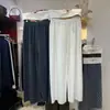 Pantalones de Punto Anchos para Mujer Otoño/Invierno 2026 con Cordón Cintura Alta, Pantalones Casuales Sueltos Cómodos y Versátiles para el Uso Diario