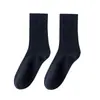 Calcetines para Hombre de Tallas Grandes para Todas las Estaciones, Calcetines Medianos Grandes para Hombre, Color Sólido, Transpirables, Absorbentes del Sudor, Calcetines de Vestir, Dropshipping