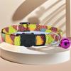 Collar para Gato Transfronterizo con Patrón Estampado en Oro, Hebilla de Seguridad, Collar para Gato, Fabricante de Suministros para Mascotas, Collar al por Mayor en Existencia
