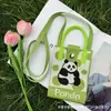 Bolsa Transversal de Tricô Japonesa e Coreana Portátil Desenho Animado Moda Bolsa de Celular de Tricô Versátil para o Dia a Dia Bolsa de Ombro Transversal Tote