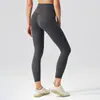 Calça de Yoga Feminina de Alta Elasticidade Transfronteiriça de Nove Pontos Levanta Bumbum Cintura Alta Levanta Bumbum Fitness Esportiva Justa Camada Base Roupa Externa Elástica