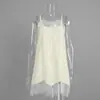 Vestido de Alça Patchwork de Renda Transfronteiriço Estilo Europeu e Americano Verão 2026 Novo Vestido de Alça Chic Relaxado com Acabamento em Renda