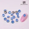 K9 Nuevos Pedrería de Uñas Redondas de 6 mm con Base Puntiaguda de Gama Alta, Pedrería Tridimensional Super Brillante para Decoración de Uñas de Vidrio DIY