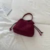 Bolso de Hombro Tipo Saco de la Fortuna Retro Simple para Mujer, Nuevo, Casual, Versátil, para Viajes Urbanos, Bolso Cruzado Tipo Cubo