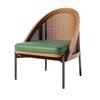 Silla de Madera Maciza de Ratán de Alta Gama Tienda de Té con Leche Restaurante Pared Bar Restaurante Occidental Mesa y Silla Combinación Mesa y Silla de Cafetería