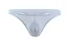 Tanga de seda fina convexa en forma de U para hombre, ropa interior sexy de cintura baja, de comercio exterior, E044