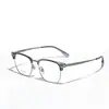 Gafas Xunge Nuevas TR90 Gafas de Cerca para Hombre Metal Titanio Caja Moda Exquisitas Sencillas Lentes Planas para Mujer