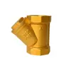 Fabricante de Filtros Espesados Válvula de Purificación de Agua para Tubería de Agua del Grifo Doméstico Personalizada Filtro de 4 Puntos Válvula Filtro Tipo Y de Latón