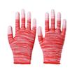 Guantes finos de nailon PU con dedos recubiertos, protección laboral, guantes sumergidos, guantes transpirables, embalaje resistente al desgaste, guantes de punto antiestáticos