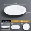 Vajilla de Porcelana Imitación, Platos Blancos de Melamina, Platos para Buffet
